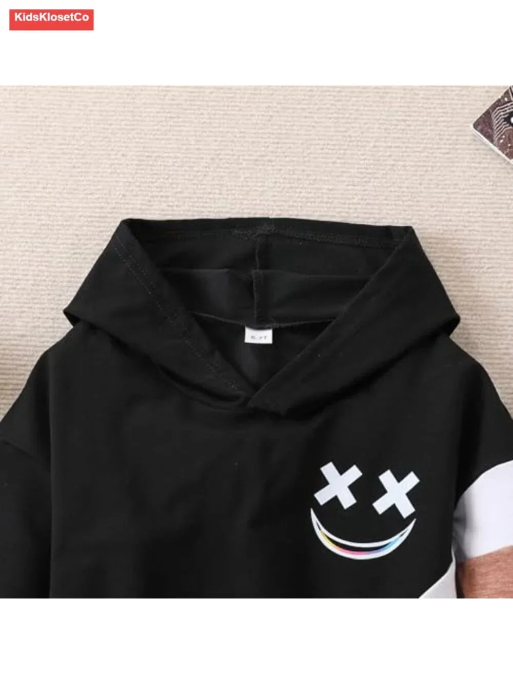 Boys 2-Piece Outfit Set Short Sleeve Tee & Pants Cotton Blend
